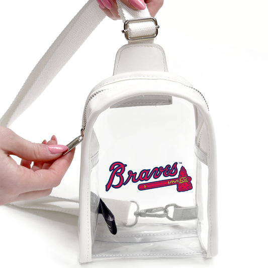 ATLANTA BRAVES CLEAR STADIUM MINI SLING BAG