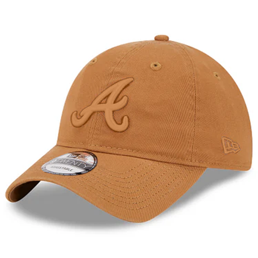 ATLANTA BRAVES COLOR PACK 9TWENTY ADJUSTABLE HAT - LIGHT BRONZE
