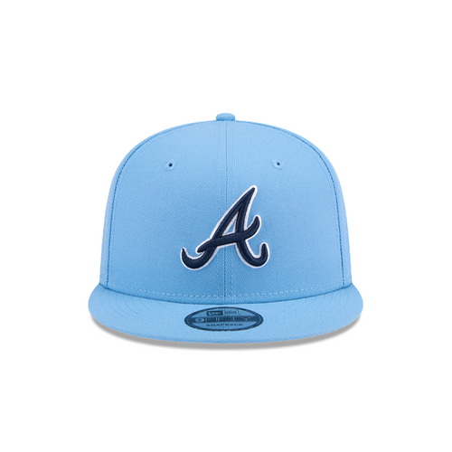 ATLANTA BRAVES EVERGREEN BASIC 9FIFTY SNAPBACK HAT - SKY