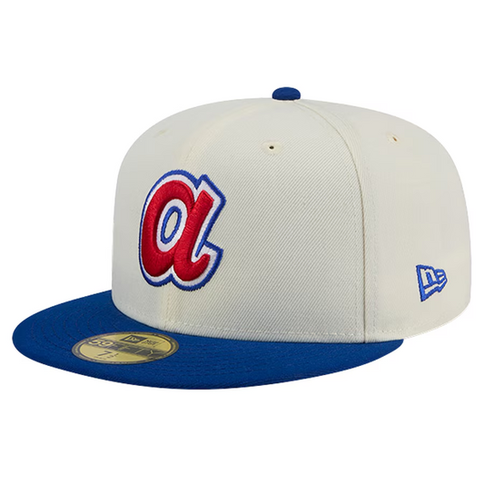 ATLANTA BRAVES EVERGREEN CHROME 59FIFTY FITTED HAT - COOP