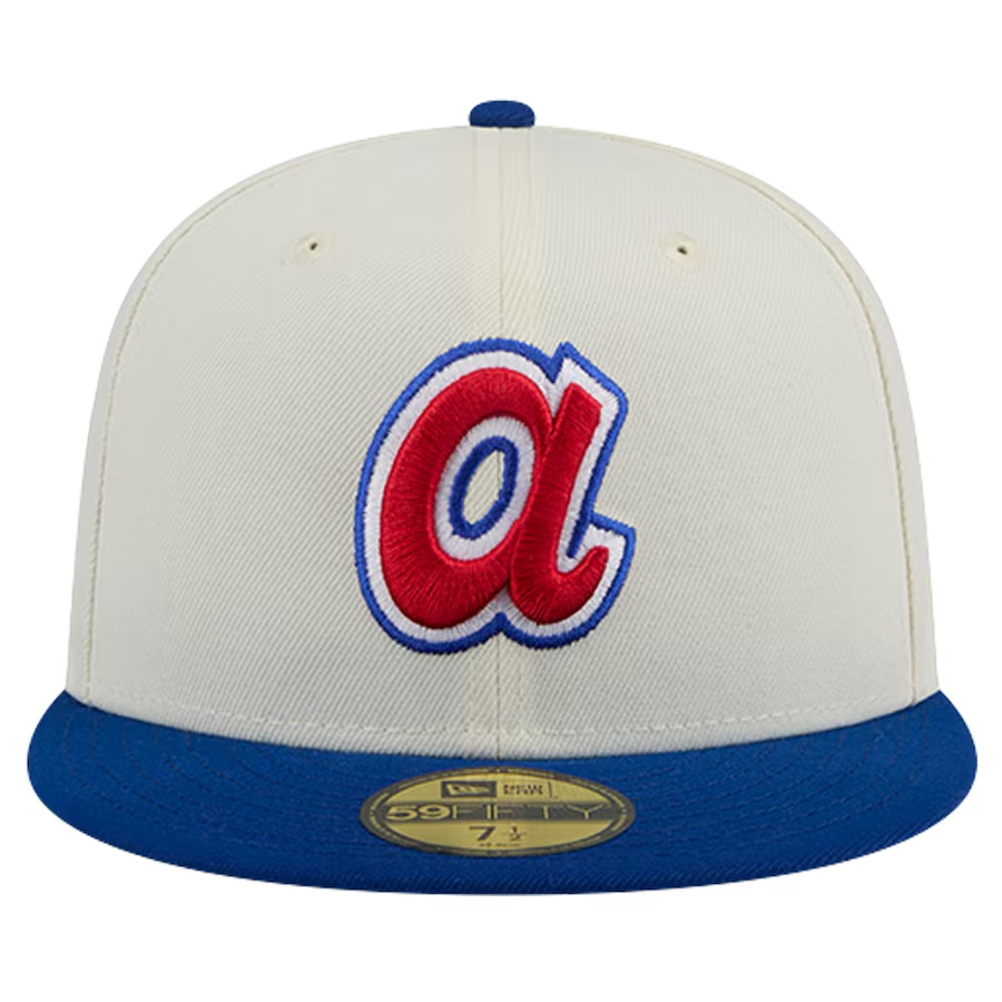 ATLANTA BRAVES EVERGREEN CHROME 59FIFTY FITTED HAT - COOP