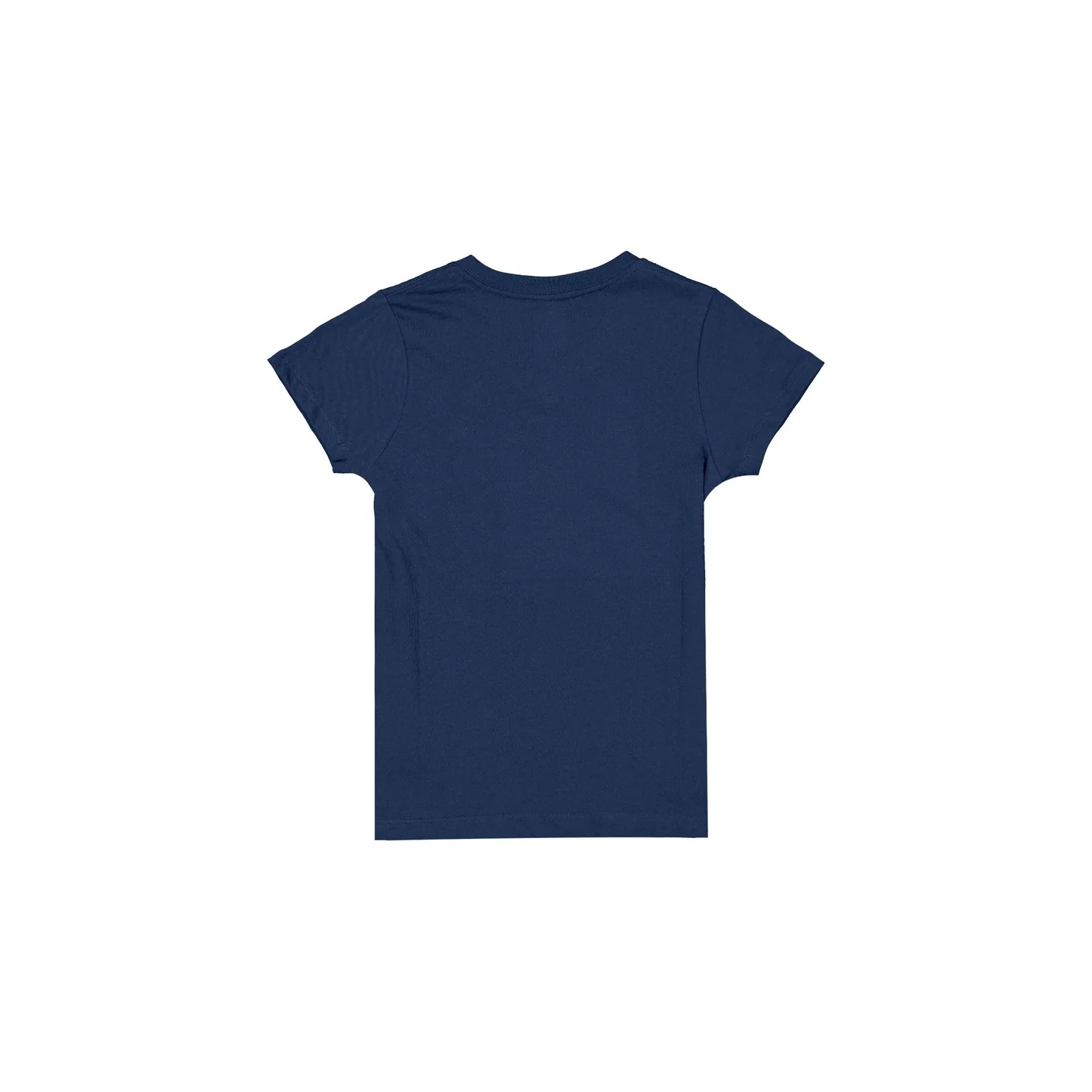 ATLANTA BRAVES GIRLS NEW ERA WAVY SEQUIN FLIP T-SHIRT - NAVY