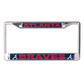 ATLANTA BRAVES LASER LICENSE PLATE FRAME