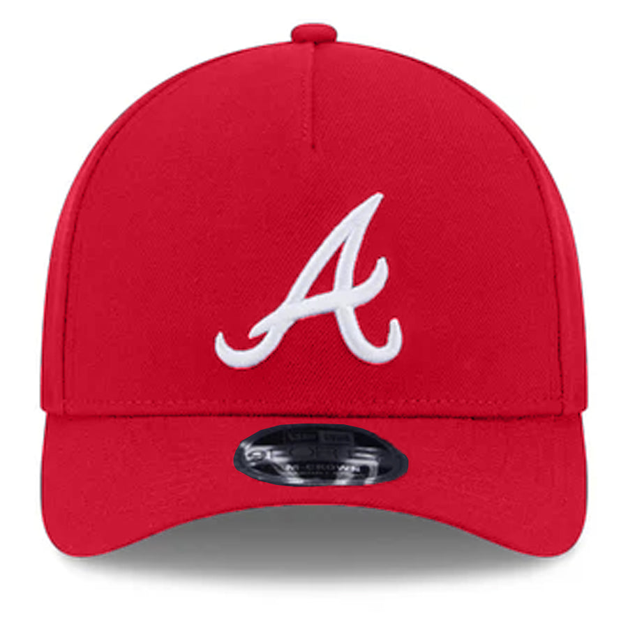 ATLANTA BRAVES M-CROWN 9FORTY A-FRAME SNAPBACK HAT - RED/WHITE