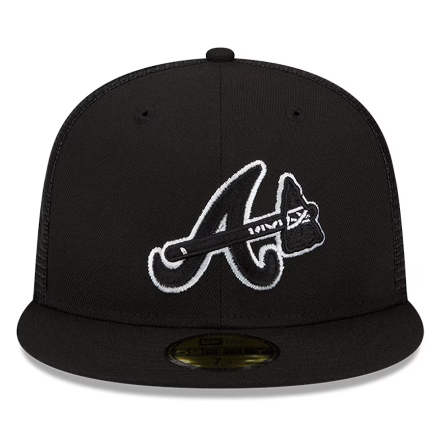 Men's New Era Black Atlanta Braves 2023 Batting Practice 59FIFTY Fitted Hat