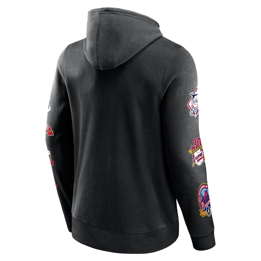 ATLANTA BRAVES MEN'S WILD WINNER PULLOVER HOODED SWEATSHIRT