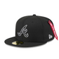 ATLANTA BRAVES NEW ERA X ALPHA INDUSTRIES 59FIFTY FITTED HAT - BLACK