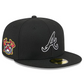 ATLANTA BRAVES NEW ERA X ALPHA INDUSTRIES 59FIFTY FITTED HAT - BLACK