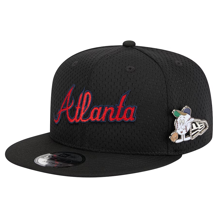 ATLANTA BRAVES POST-UP PIN 9FIFTY SNAPBACK