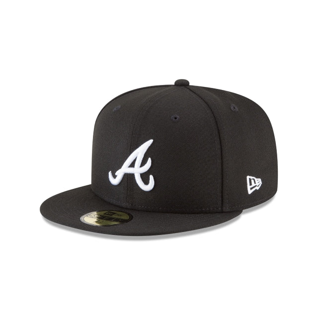 Atlanta Braves Sidepatch 2021 World Series 59FIFTY Fitted Hat - Black/ White Blk/Wht / 7 1/8