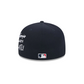ATLANTA BRAVES TEAM VERBIAGE 59FIFTY FITTED HAT - NAVY