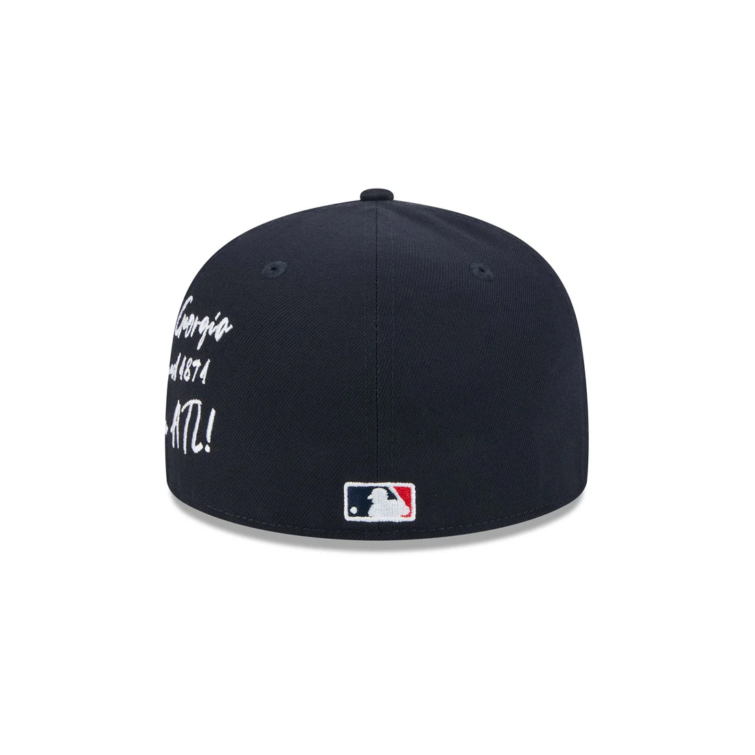 ATLANTA BRAVES TEAM VERBIAGE 59FIFTY FITTED HAT - NAVY