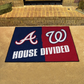 ATLANTA BRAVES / WASHINGTON NATIONALS HOUSE DIVIDED 34" X 42.5" MAT