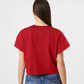 ATLANTA BRAVES WOMEN'S '47 BRAND WIN BIG OVERSIZED NOTCH NECK T-SHIRT - RED