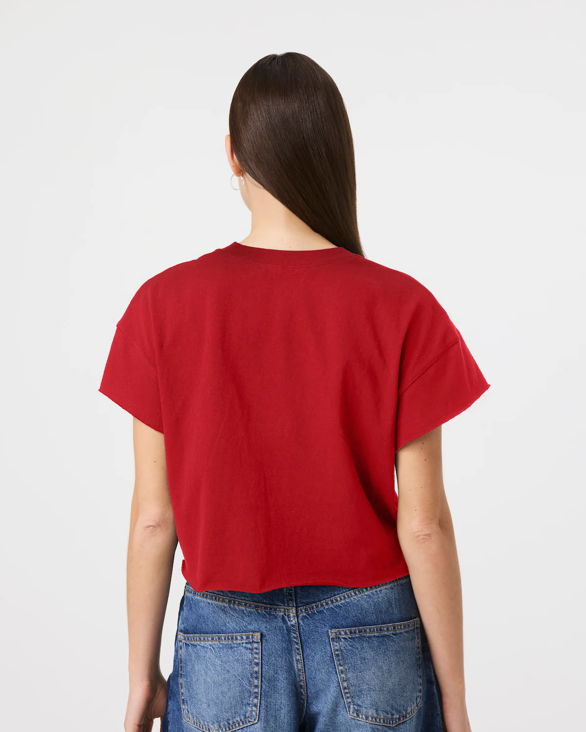 ATLANTA BRAVES WOMEN'S '47 BRAND WIN BIG OVERSIZED NOTCH NECK T-SHIRT - RED