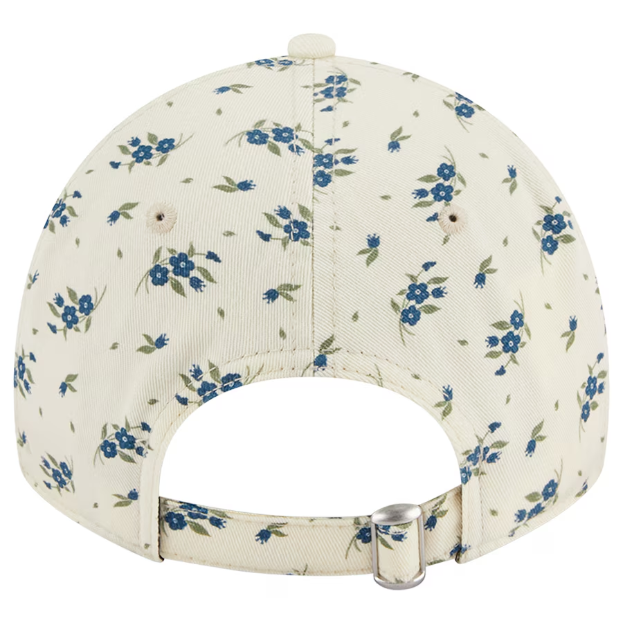 ATLANTA BRAVES WOMEN'S BLOOM 9TWENTY ADJUSTABLE HAT - CREAM