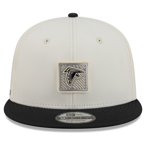 ATLANTA FALCONS 2026 NFL TRAINING CAMP 9FIFTY SNAPBACK HAT - CHROME WHITE/BLACK