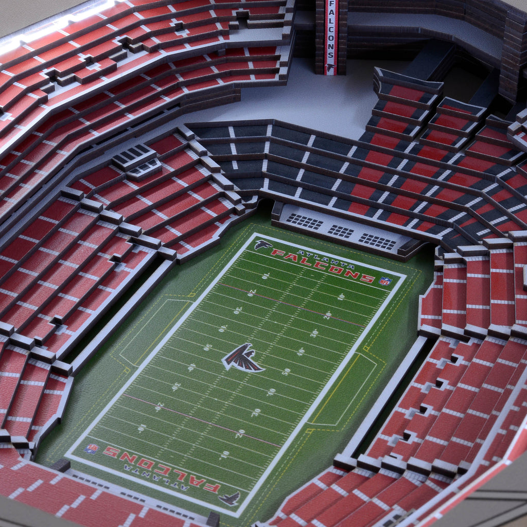 ATLANTA FALCONS 25 LAYER 3D STADIUM LIGHTED END TABLE