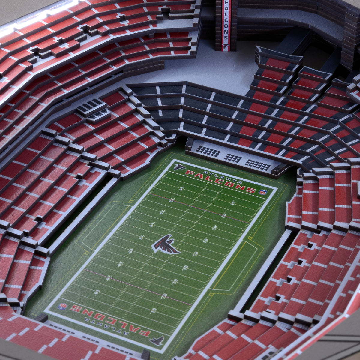 ATLANTA FALCONS 25 LAYER 3D STADIUM LIGHTED END TABLE