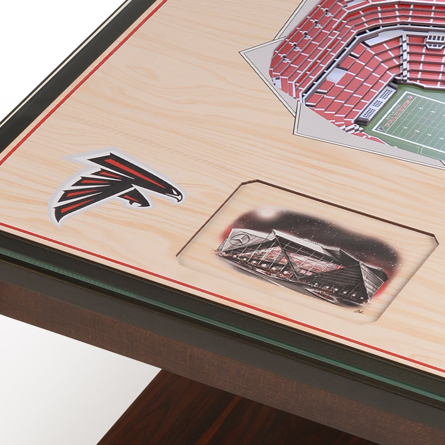 ATLANTA FALCONS 25 LAYER 3D STADIUM LIGHTED END TABLE