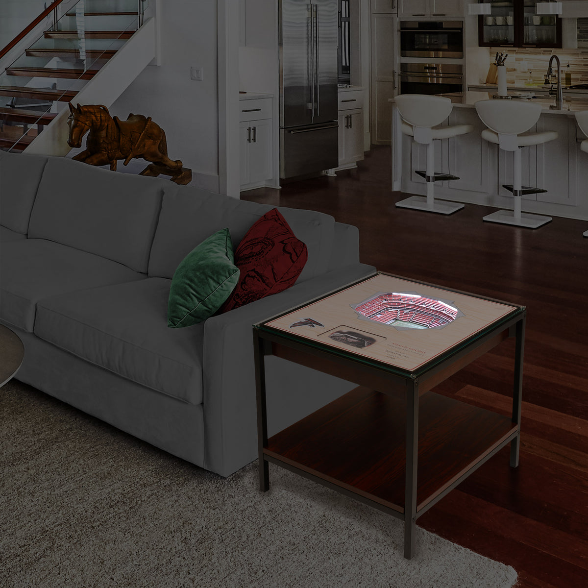 ATLANTA FALCONS 25 LAYER 3D STADIUM LIGHTED END TABLE
