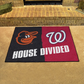 BALTIMORE ORIOLES / WASHINGTON NATIONALS HOUSE DIVIDED 34" X 42.5" MAT