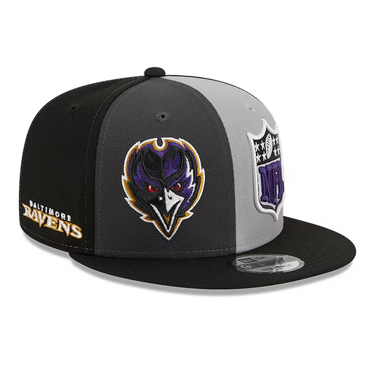 BALTIMORE RAVENS 2023 SIDELINE 9FIFTY SNAPBACK - SHADOW