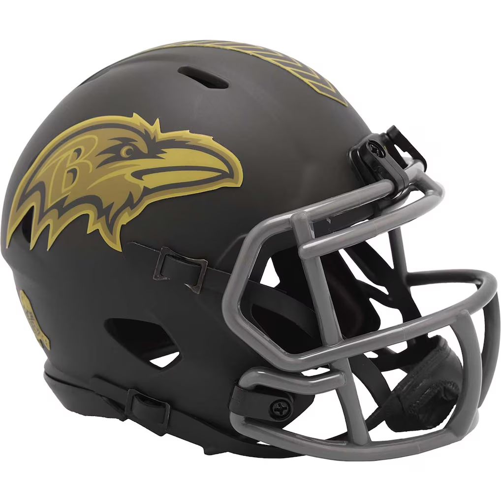 BALTIMORE RAVENS 2025 NFL SALUTE TO SERVICE RIDDELL SPEED MINI HELMET ...