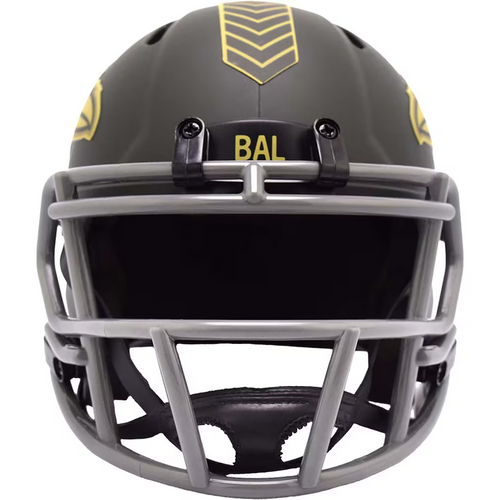 BALTIMORE RAVENS 2025 NFL SALUTE TO SERVICE RIDDELL SPEED MINI HELMET