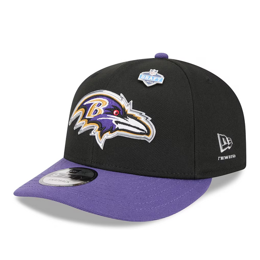 BALTIMORE RAVENS 2026 NFL DRAFT 9FIFTY SNAPBACK HAT - PURPLE/BLACK