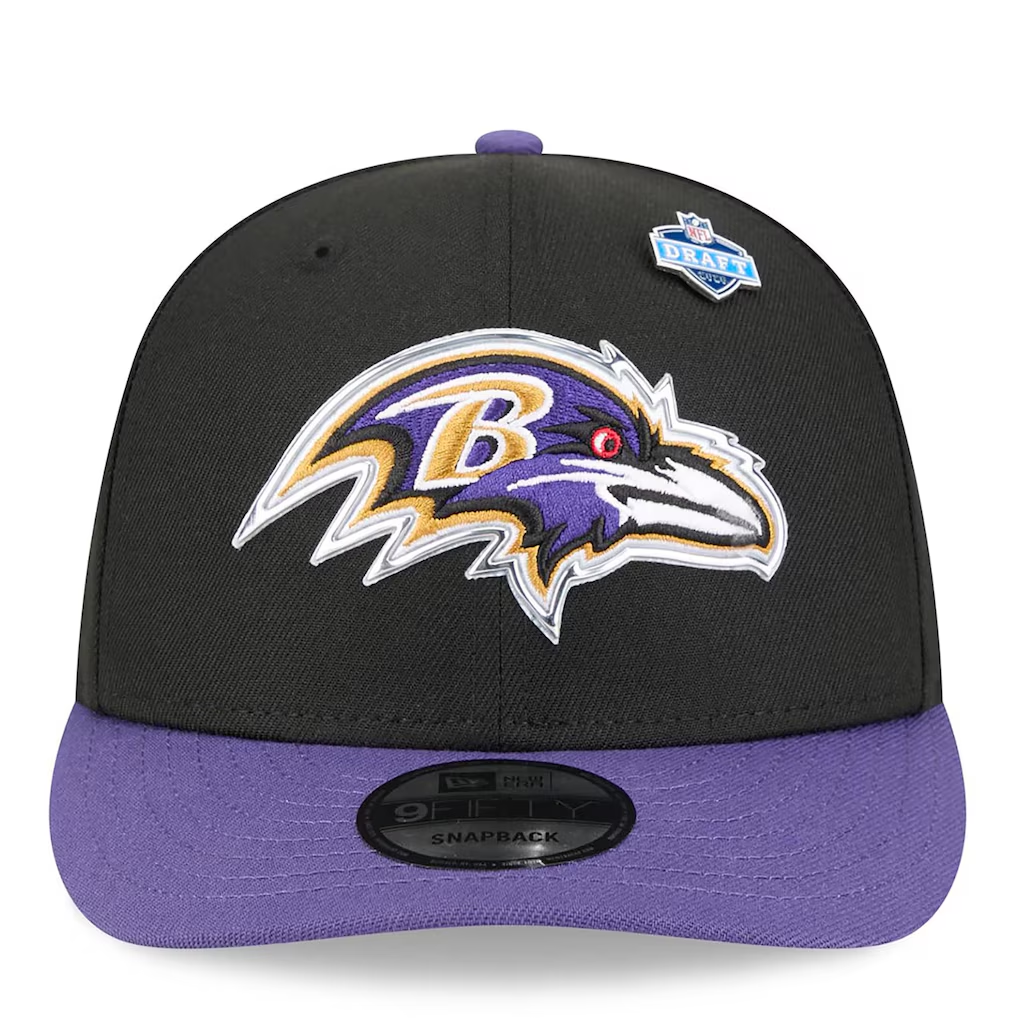 BALTIMORE RAVENS 2026 NFL DRAFT 9FIFTY SNAPBACK HAT - PURPLE/BLACK