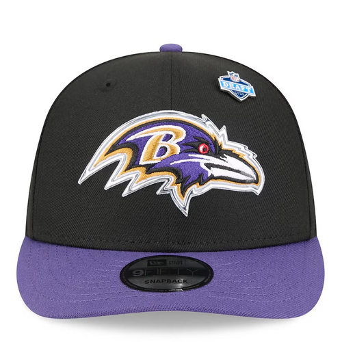 BALTIMORE RAVENS 2026 NFL DRAFT 9FIFTY SNAPBACK HAT - PURPLE/BLACK