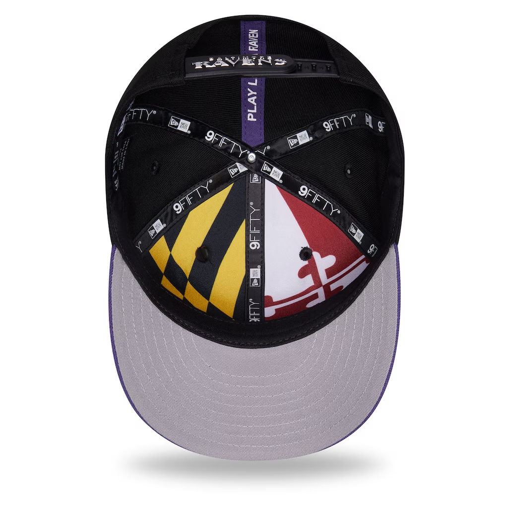 BALTIMORE RAVENS 2026 NFL DRAFT 9FIFTY SNAPBACK HAT - PURPLE/BLACK