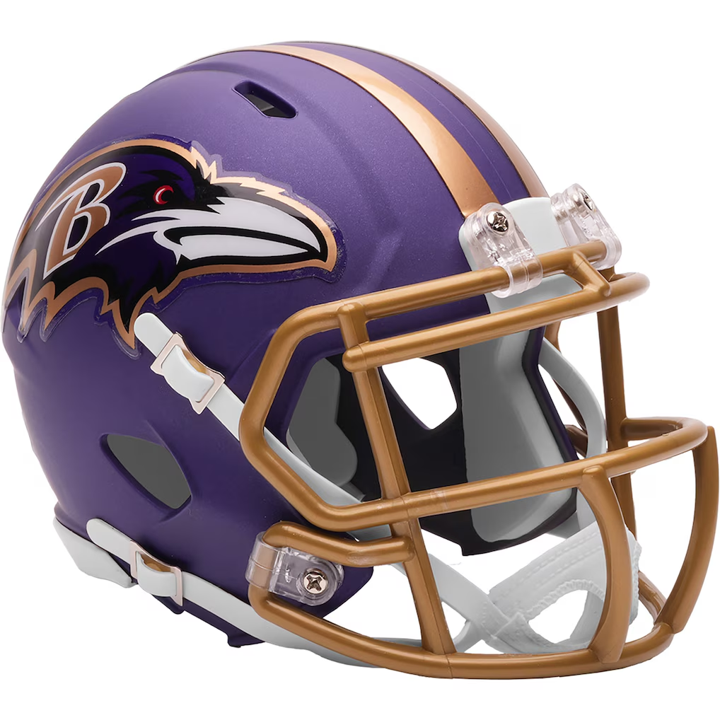 BALTIMORE RAVENS 2026 NFL RIVALRIES ONFIELD ALTERNATE RIDDELL SPEED MINI HELMET - PURPLE