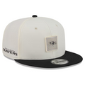 BALTIMORE RAVENS 2026 NFL TRAINING CAMP 9FIFTY SNAPBACK HAT - CHROME WHITE/BLACK