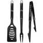 BALTIMORE RAVENS 3 PIECE MONOCHROMATIC BBQ SET - BLACK