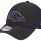 BALTIMORE RAVENS BLACK NIGHT 39THIRTY FLEX FIT HAT - BLACK