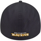 BALTIMORE RAVENS BLACK NIGHT 39THIRTY FLEX FIT HAT - BLACK