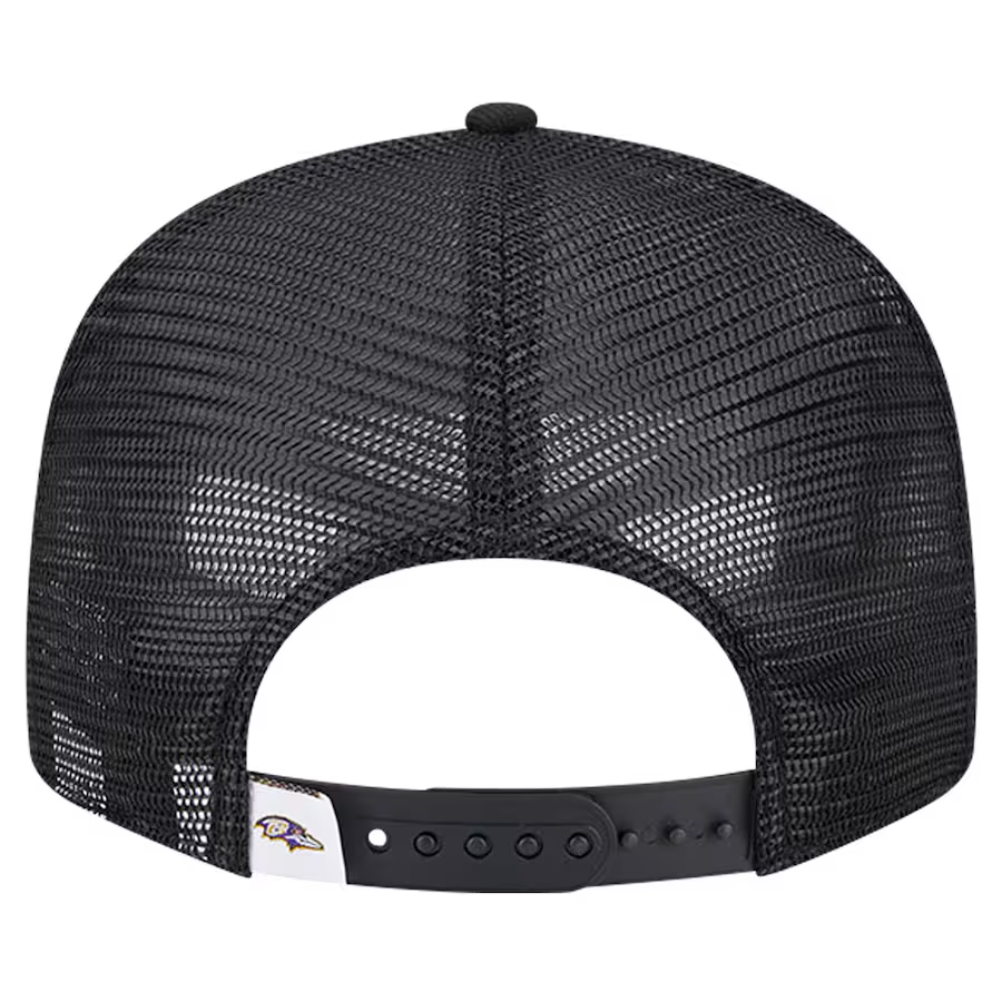 BALTIMORE RAVENS EVERGREEN TRUCKER 9FIFTY SNAPBACK - BLACK