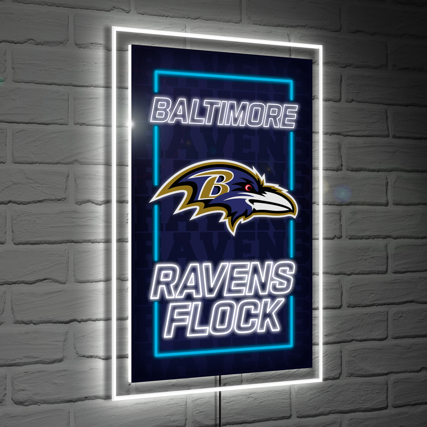 Ravenfield Led BALTIMORE RAVENS RECTANGLE NEOLITE LED WALL DECOR – JR'S SPORTS