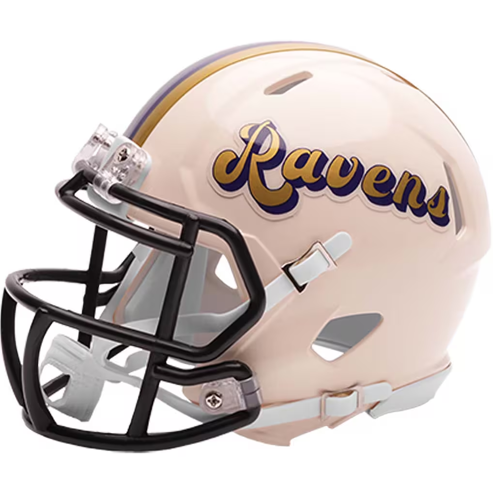 BALTIMORE RAVENS RETRO COLLECTION RIDDELL SPEED MINI HELMET