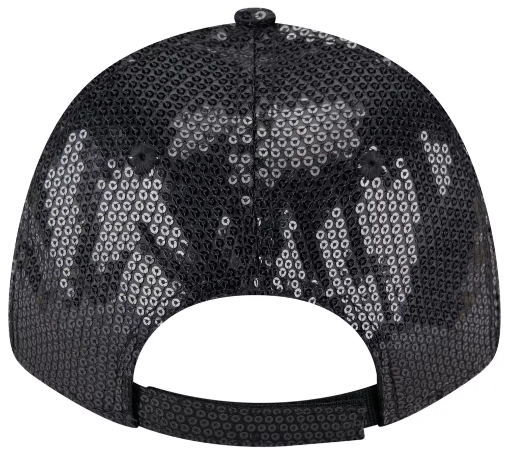 BALTIMORE RAVENS WOMEN'S SEQUIN 9FORTY ADJUSTABLE HAT - BLACK
