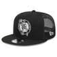 BOSTON CELTICS EVERGREEN TRUCKER 9FIFTY SNAPBACK HAT - BLACK/WHITE