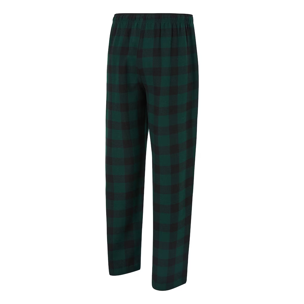 BOSTON CELTICS MEN'S COLLEGE CONCEPTS AVONDALE T-SHIRT & FLANNEL PANT SLEEPWEAR SET - GREEN/BLACK