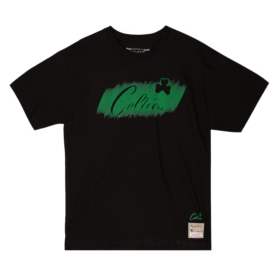BOSTON CELTICS MEN'S MITCHELL & NESS MONOCHROME T-SHIRT