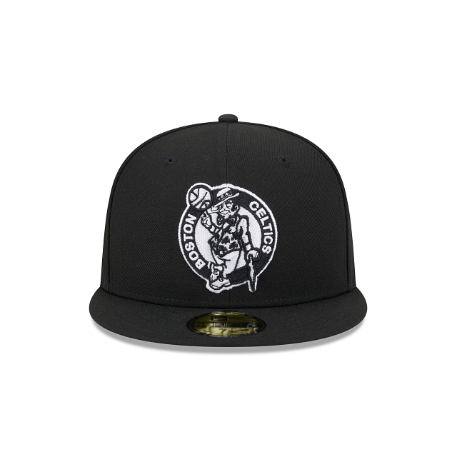 BOSTON CELTICS SIDEPATCH EASTERN CONFERENCE 59FIFTY FITTED HAT - BLACK/ WHITE
