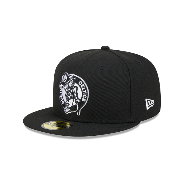 BOSTON CELTICS SIDEPATCH EASTERN CONFERENCE 59FIFTY FITTED HAT - BLACK/ WHITE