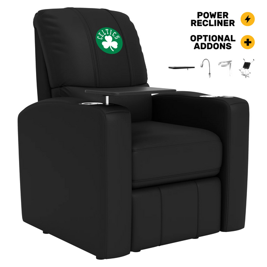 BOSTON CELTICS STEALTH POWER RECLINER WITH SECONDARY LOGO