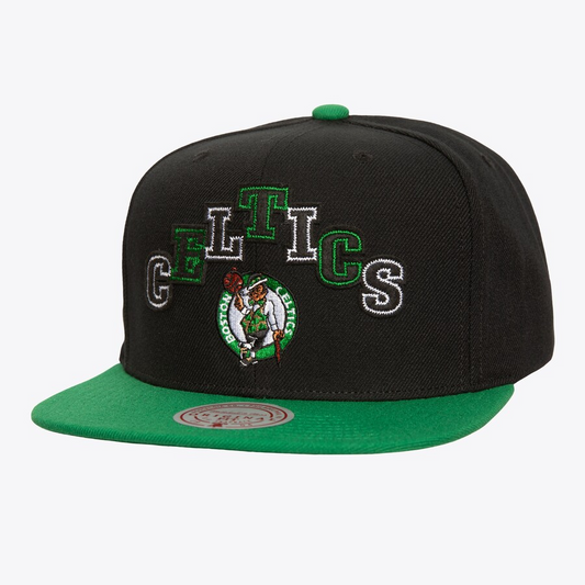 BOSTON CELTICS UPRISE LOGO SNAPBACK HAT