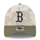 BOSTON RED SOX 2025 MLB ARMED FORCES 9TWENTY ADJUSTABLE HAT - STONE/OLIVE
